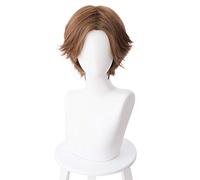Anime OW Jesse Mccree Cosplay Wig Jesse Brown Short Synthetic Hair Cosplay Anime Wigs + Wig Cap
