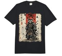 Anime para Hombres, gráfico de Mapache samurái, Guerrero japonés Comfort Colors Adult Heavyweight T-Shirt