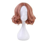 Anime Persona 5 Haru Okumura peluca rizada corta Cosplay disfraz resistente al calor pelo sintético mujeres pelucas de cosplay