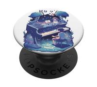 Anime Pianista Pianista Auroracore Japonés Otaku PopSockets PopGrip Adhesivo