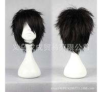 Anime Prince Of Tennis Mizuki Hajime Cosplay peluca negra pelo corto y recto Fiesta de Halloween Carnaval Juego de rol sintético Peluca WIG-266A