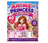 Anime Princess Coloring Book