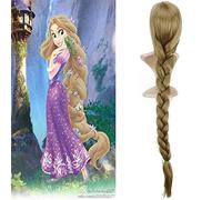 Anime Princess Rapunzel Merida white snow cosplay Peluca Fiesta de Halloween Cabello sintético Jasmine Anna Elsa Princess Pelucas + Peluca Cap Talla única PL-843 Peluca Rapunzel