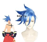 Anime PROMARE Rescate ardiente Galo Thymos Pelucas Azul Corto Resistente al calor Pelo sintético Disfraz Cosplay Peluca Pelucas
