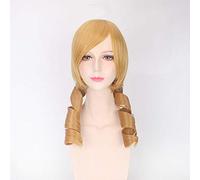 Anime Puella Magi Madoka Magica cosplay jugar peluca Tomoe Mami Madoka Kaname cosplay disfraz jugar pelucas fiesta de Halloween cabello talla única peluca amarilla No.245