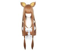 Anime Raphtaria Cosplay Wig with Ear 100cm Long Women The Rising Of The Shield Hero Cosplay Fiber Hair +Wig Cap