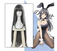 Anime Rascal no sueña con Bunny Girl Senpai Cosplay pelucas Sakurajima Mai Cosplay peluca peluca sintética resistente al calor fiesta de pelo