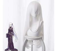 Anime Re ZERO Comenzando la vida en otro mundo Pelucas de cosplay Echidna Peluca de cosplay Peluca sintética resistente al calor Cabello Fiesta de Halloween