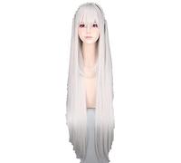 Anime Re:Zero Emilia Satella Cosplay Wigs Life In A Different World From Zero 100cm Women Silver Long Hair Wig With Braid