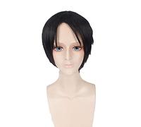 Anime Role Play For Anime Attack On Titan Eren Jaeger Wig Short Black Hair Cosplay Wig