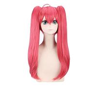 Anime Role Play For Date A Live Itsuka Kotori Red Wig Cosplay 70cm Long Hair With Double Ponytails