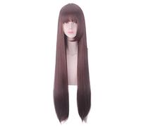 Anime Role Play For Game Azur Lane Akagi Cosplay Wig 100cm Long Straight Brown Red Wigs Women