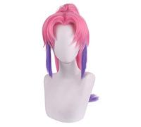 Anime Role Play For Game King Of Glory Cosplay Wig Gallo Cosplay Wig Pink Gradient Purple Long Ponytail Hair