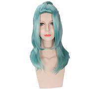 Anime Role Play For Hoozuki No Reitetsu Ashanti 55CM Cosplay Wig Light Green Party Hair Wigs