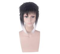 Anime Role Play For Ryunosuke Akutagawa Wig Black White Hair Wig Bungo Stray Dogs Cosplay Wig 35cm