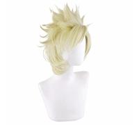 Anime Role Play Wig For Anthonio Zeppeli Jojo's Bizarre Adventure Wig Halloween Cosplay Light Yellow Hair