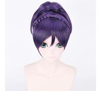 Anime Role Play Wig For Lovelive Nozomi Tojo Yukata Kimono Short Ponytails Cosplay Wig