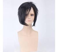 Anime Role Play Wig For Uchiha Sasuke Cosplay Wig Short Black Heat Resistant Hair Party Costume Wigs