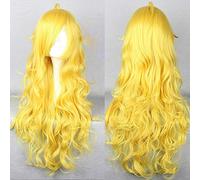 Anime Rwby Yang Xiao Cosplay pelucas larga amarilla resistente al calor fibra sintética pelo Halloween fiesta disfraz peluca KUWS011D