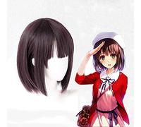 Anime Saekano Cómo criar a una novia aburrida Pelucas de cosplay Megumi Katou Peluca sintética Cabello Fiesta de Halloween Saenai Heroine no So