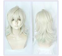 Anime Sarazanmai Cosplay Niiboshi Reo Peluca Oro blanco Mixto Verde Peluca sintética para adultos Ajustable Halloween Juego de roles Cabello