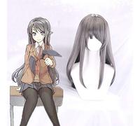 Anime Seishun Buta Yarou Series Pelucas de Cosplay Mai Sakurajima Cosplay Peluca sintética Cabello Fiesta de Halloween Mujer Cosplay Peluca