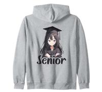 Anime Senior 2027 Clase De 2027 Chicas Anime Mujeres Graduac Sudadera con Capucha
