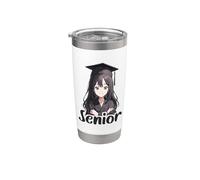 Anime Senior 2027 Clase De 2027 Chicas Anime Mujeres Graduac Vaso térmico de acero inoxidable de doble pared