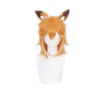 Anime Sewayaki Kitsune no Senko-san Senko Wigs Cosplay Costume Halloween party ita Gradient Short hair Wig With Ears + Wig C