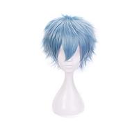 Anime Shigaraki Tomura Cosplay Short Blue Wig Boku no Hero Academia Heat-resistant Fiber Hair + Wig Cap