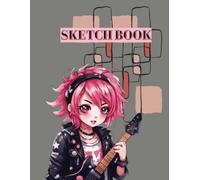 Anime Sketch Book: Kawaii Anime Girl with Pink Hair | Blank Paper for Drawing , Doodling or Sketching 8.5 x 11 Inches