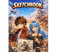 Anime Sketchbook for Kids: Fun Drawing Book for Young Artists: 120 Blank Pages | 8.5 x 11 Large Notebook for Drawing, Doodling & Creative Fun