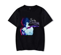 Anime Solo Leveling Merch Camiseta Hombre Mujer Casual Short Sleeve Shirt Sung Jin-Woo Cosplay T-Shirt