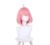 Anime SPY×FAMILY Anya Forger Cosplay Wig Shoulder-length Light Pink Short Hair Loid Forger Adoptive Daughter + Wig Cap Party