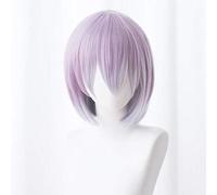 Anime SSSS.GRIDMAN Shinjo Akane Cosplay Wigs Women Long Straight Purple Wig Akane Shinjo Halloween Cosplay Hair+Wig Cap