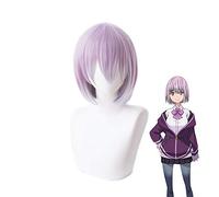 Anime SSSS.GRIDMAN Shinjo Akane Mujeres Peluca Recta Corta Disfraz de Cosplay Pelucas de Pelo Sintético Resistentes al Calor