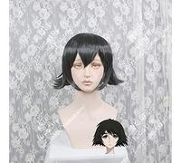 Anime Steins Gate 0 Shiina Mayuri Cosplay Wig Short Gray Black Heat Resistant Synthetic Hair Wigs + Wig Cap