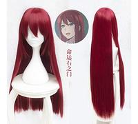 Anime Steins Gate Makise Kurisu Christina asistente marrón peluca larga recta Cosplay peluca 80cm Halloween + gorra de peluca gratis 4
