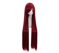 Anime Steins Gate Makise Kurisu Peluca Larga Recta Cosplay Disfraz Pelo Sintético Resistente Al Calor Pelucas De Mujer 2