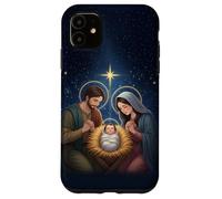 Anime Style Nativity Scene Christmas Night Design Carcasa para iPhone 11
