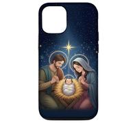 Anime Style Nativity Scene Christmas Night Design Carcasa para iPhone 12/12 Pro