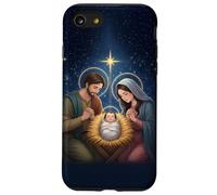 Anime Style Nativity Scene Christmas Night Design Carcasa para iPhone SE (2020) / 7/8