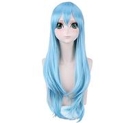 Anime Sword Art Online Alfheim Yuuki Asuna Peluca Larga Azul Cosplay Disfraz Sao Yuki Asuna Pelo Sintético Resistente Al Calor Pelucas De Mujer