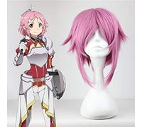 Anime Sword Art Online Cosplay Peluca Lisbeth Hair Cosplay Pelucas Resistente al calor Sintético Shinozaki Rika Fiesta de Carnaval de Halloween