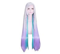 Anime Sword Art Online Ordinal Scale YUNA peluca Cosplay disfraz largo recto trenzado 100 cm pelucas de pelo sintético para mujer PL-453