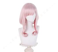 Anime Takt op. Destiny Cosplay Destiny Wig Pink Curly Hair Heat Resistant Fiber Hair Wig Cap Christmas Women Girls Cos Wig