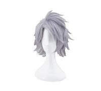 Anime Tetsutetsu Tetsutetsu Silver Grey Short Cosplay Wig Boku No Hero Academia Synthetic Hair Costume Wigs