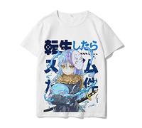 Anime That Time I Got Reincarnated as a Slime Camiseta de Manga Corta de Verano Rimuru Tempest Camiseta Rimuru benimaru Camiseta