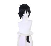 Anime The Case Study of Vanitas Cosplay Wig Vanitas no Karte Long Black Mix Dark Blue Heat-resistant Hair+Wig Cap Halloween