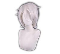 Anime The Case Study of Vanitas Halloween Cosplay Wig Synthetic Hair Short White Wigs For Party Adult
